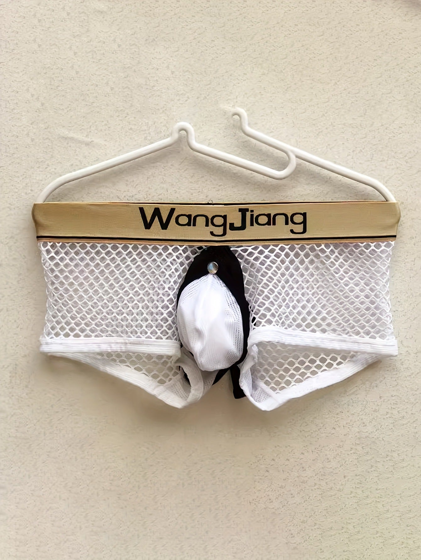 Image of Men's Erotic Panties Sexy Cutout Thongs Transparent See-Through Flirtation Adult Couple Sex Products